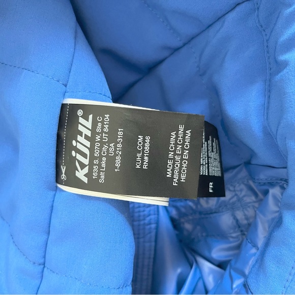 Kuhl Projekt Firefly Pacific Blue Insulated Puffer Jacket w Hood Women’s XS - Picture 5 of 12